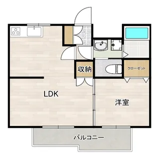 杉の木マンション【2階】の間取り