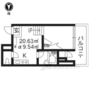 是空HORIKAWA【4階】の間取り