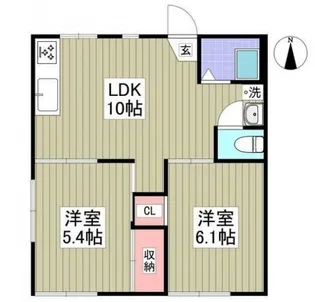 リブレス相模原【1階】の間取り