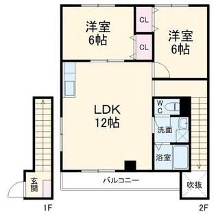 サンヒルズ今井町C【2階】の間取り