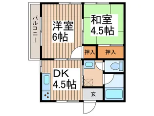 コ-ポレ-ションタケイ【2階】の間取り