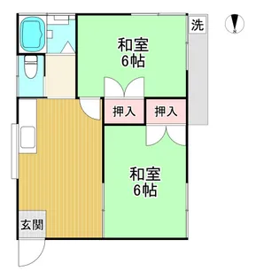 第二和光荘【2階】の間取り