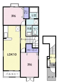 ブルーロビン I【2階】の間取り