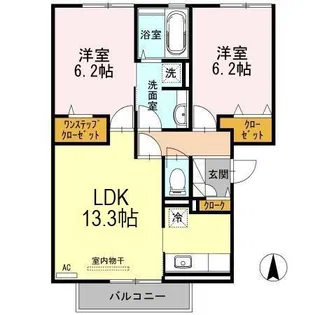 Re・EARTHの杜 やま【2階】の間取り
