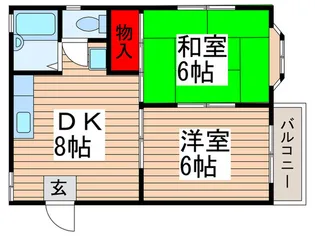 エイジ-ハイツ【2階】の間取り