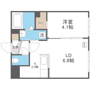PREMIST福住【3階】の間取り