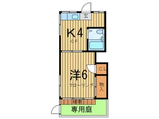 宮崎コーポ【1階】の間取り