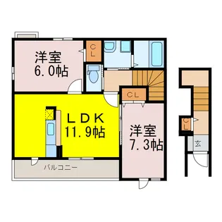 デスパシオ【2階】の間取り