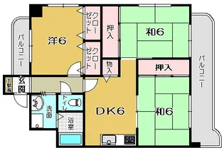 カサグランデ上村【2階】の間取り