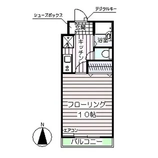 福島県郡山市田村町金屋字新家【アパート】の間取り
