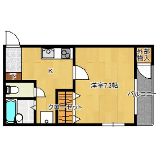 フォレストグリーン八木山【1階】の間取り