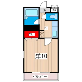 レジデンスわかば【2階】の間取り