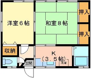コーポ理恵【2階】の間取り
