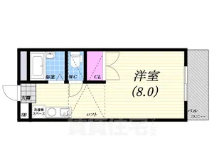 レオパレス夙川【2階】の間取り