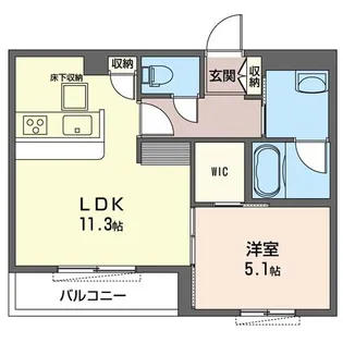 フェリーチェクレスト【1階】の間取り