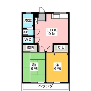 セカンドジュネス【2階】の間取り