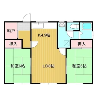 松谷ハイツ【1階】の間取り