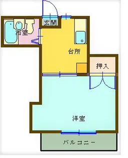 ハイツカワカミ【2階】の間取り