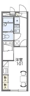 レオパレスきょうほく【2階】の間取り