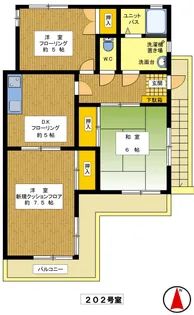 三鷹永谷ハイツIII【2階】の間取り