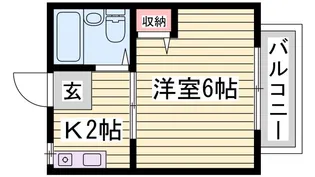 パナハイツアロウ【1階】の間取り