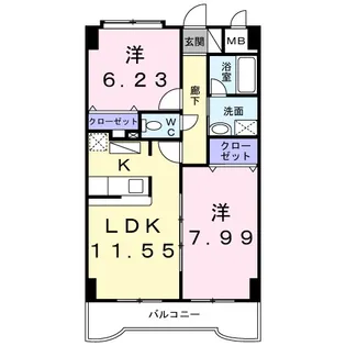 埼玉県川口市大字新堀【マンション】の間取り