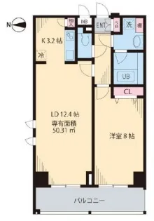 東京都文京区音羽1【マンション】の間取り