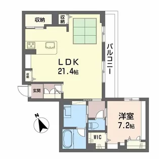 フェリーク【3階】の間取り
