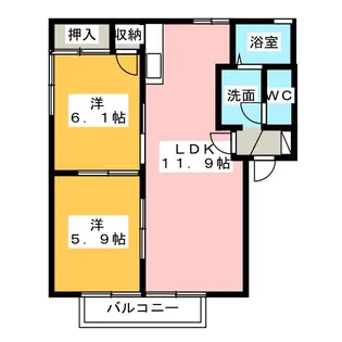 パストラルA【2階】の間取り