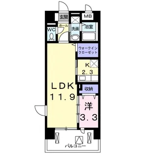 セントラルヴィラM&K【3階】の間取り
