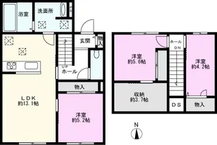 KAMULA 南【1階】の間取り