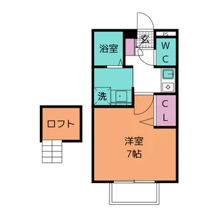 セジュールつるみ【2階】の間取り