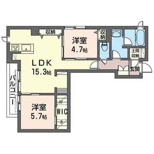 LULU王子【3階】の間取り