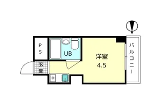 フォレスト高畑マンション【5階】の間取り