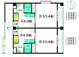 FOX FIELD I【2階】の間取り