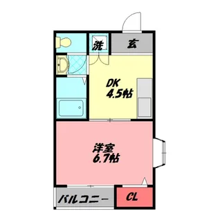 パルコート門真本町【2階】の間取り