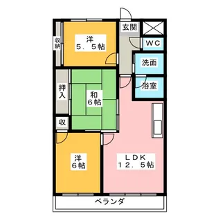 マンション フォレスト【1階】の間取り