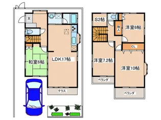 神奈川県茅ヶ崎市浜之郷【一戸建】の間取り