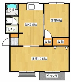 アテネイハイツ【2階】の間取り