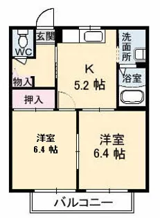 シャーメゾン江汐B棟【1階】の間取り