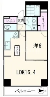 アイムズ芝大門【6階】の間取り