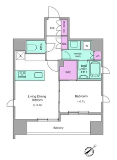 ラクラス浅草蔵前【4階】の間取り