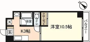 シャルマンヴィル新宮【6階】の間取り