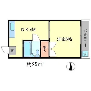 アルカディア壬生【2階】の間取り