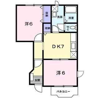 新潟県五泉市白山【アパート】の間取り