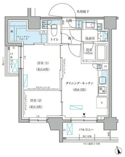 東京都文京区本郷5【マンション】の間取り