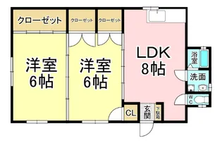 長浜AP【2階】の間取り