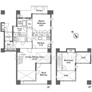 グランドメゾン田園調布【3階】の間取り