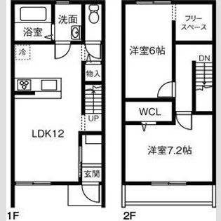 愛知県愛西市大野山町余代【一戸建】の間取り