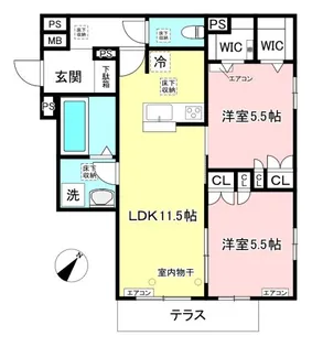 【新築】アリヴィオ白井坂【1階】の間取り